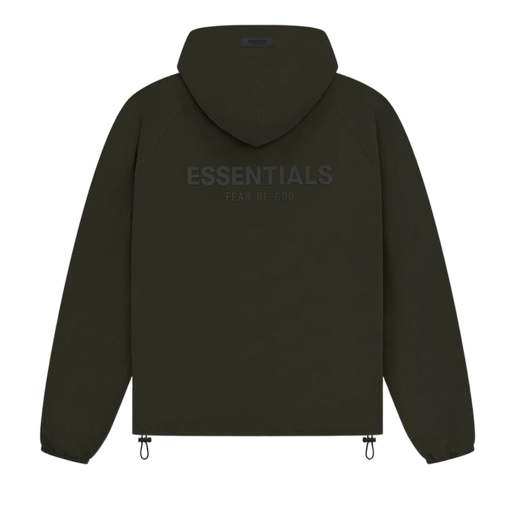 Fear of God Essentials Full Zip Jacket Off Black
