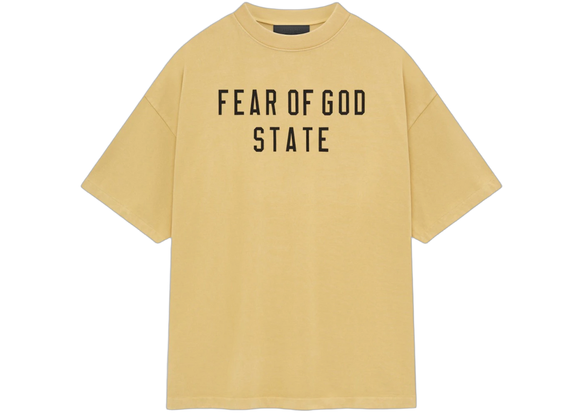 Fear of God Essentials Heavy Crewneck T-Shirt Amber