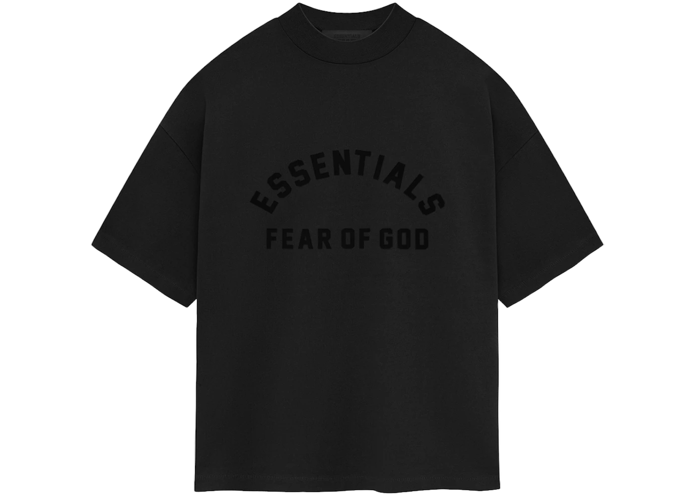 Fear of God Essentials Heavy Jersey Crewneck Tee Jet Black, Jet Black (fear-of-god-essentials-heavy-jersey-crewneck-tee-jet-black)