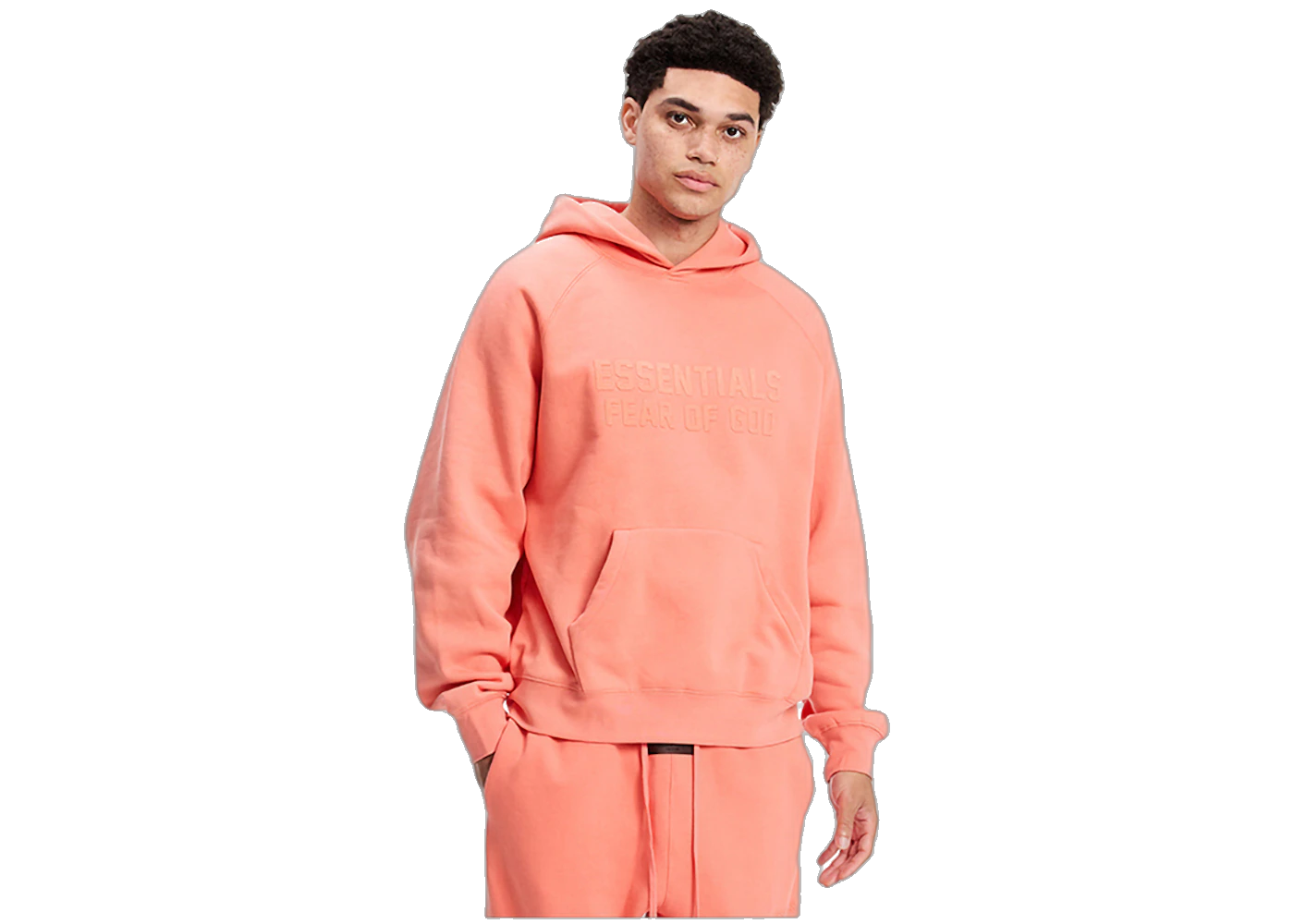 Fear of God Essentials Hoodie Coral, Coral (192SU222052F)