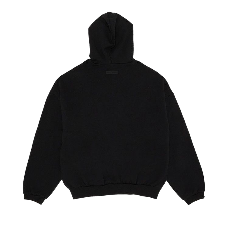 Fear of God Essentials Hoodie Jet Black Chest Logo