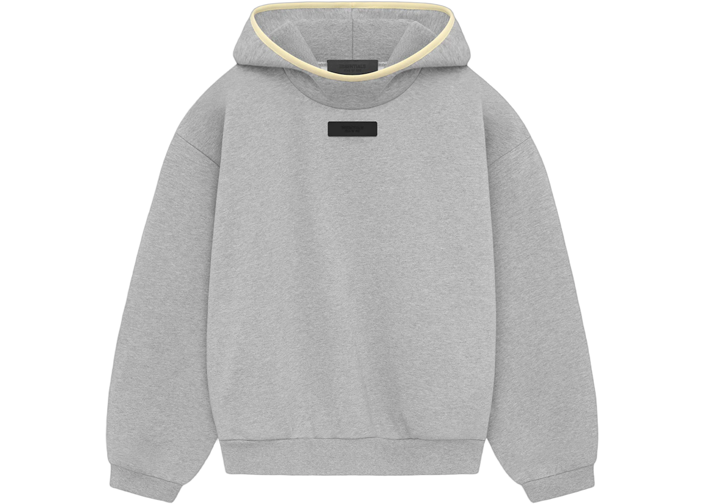 Fear of God Essentials Hoodie Light Heather Grey, Light Heather Grey/Garden Yellow (fear-of-god-essentials-hoodie-light-heather-grey)