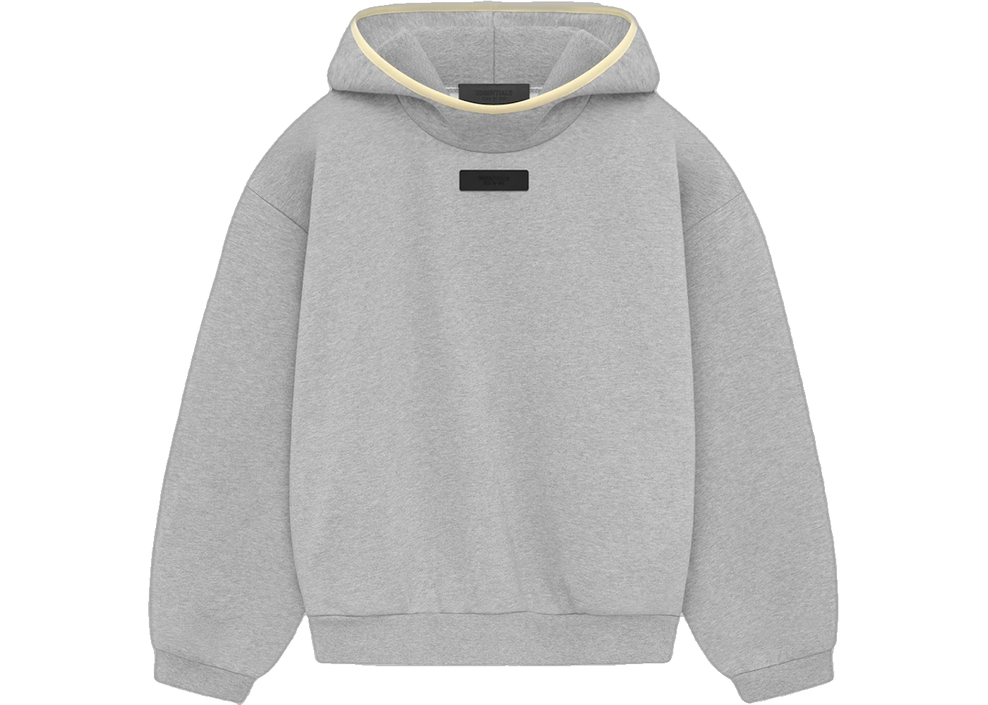 Fear of God Essentials Hoodie Light Heather Grey, Light Heather Grey/Garden Yellow (fear-of-god-essentials-hoodie-light-heather-grey)