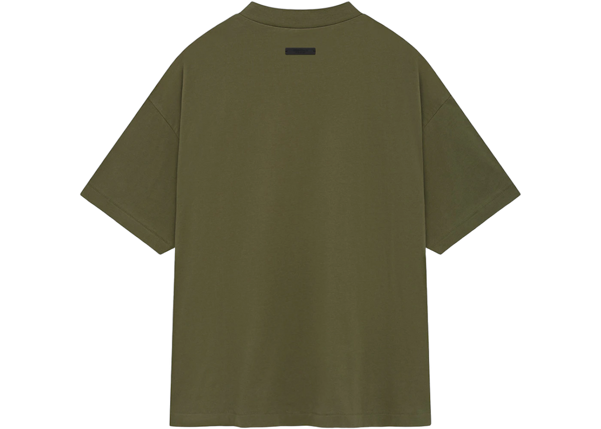 Fear of God Essentials Jersey Crewneck T-Shirt Military