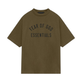 Fear of God Essentials Jersey Crewneck T-Shirt Olive