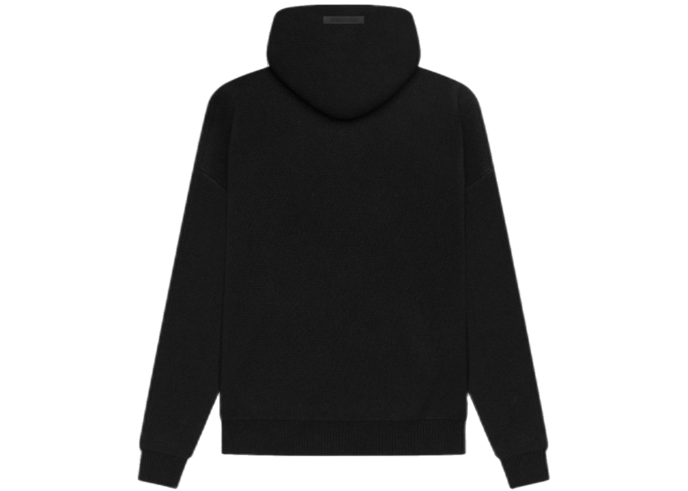 Fear of God Essentials Knit Pullover Hoodie (SS21) Black, Black (fear-of-god-essentials-knit-pullover-black)