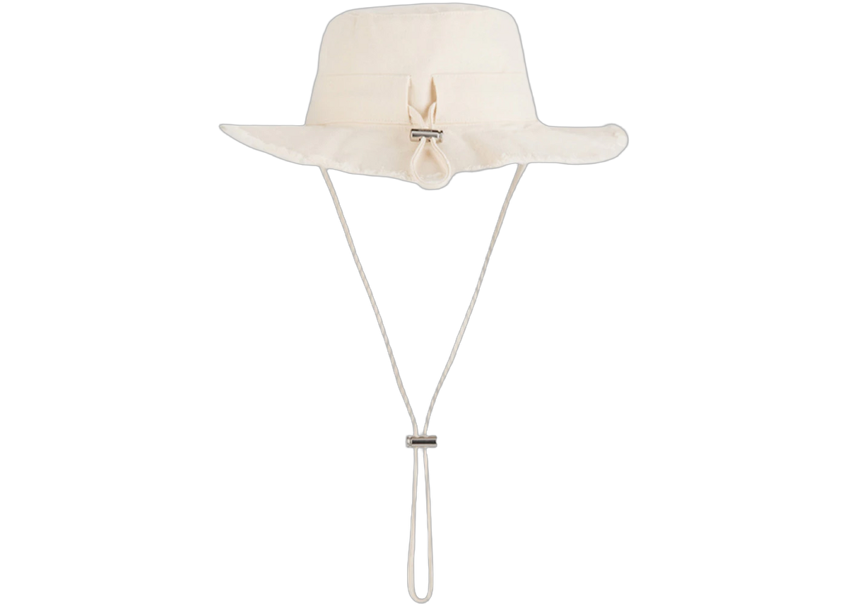 Jacquemus Le Bob Artichaut Large Brim Bucket Hat Off-White