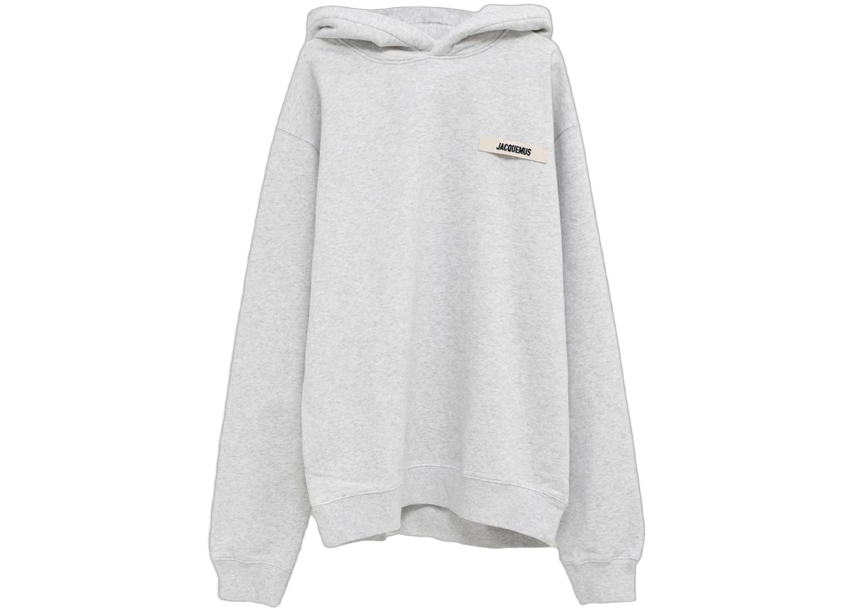 Jacquemus Le Hoodie Gros Grain 950 Grey