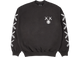 KAWS For Kid Cudi Moon Man Back Print Crewneck Sweatshirt Vintage Black