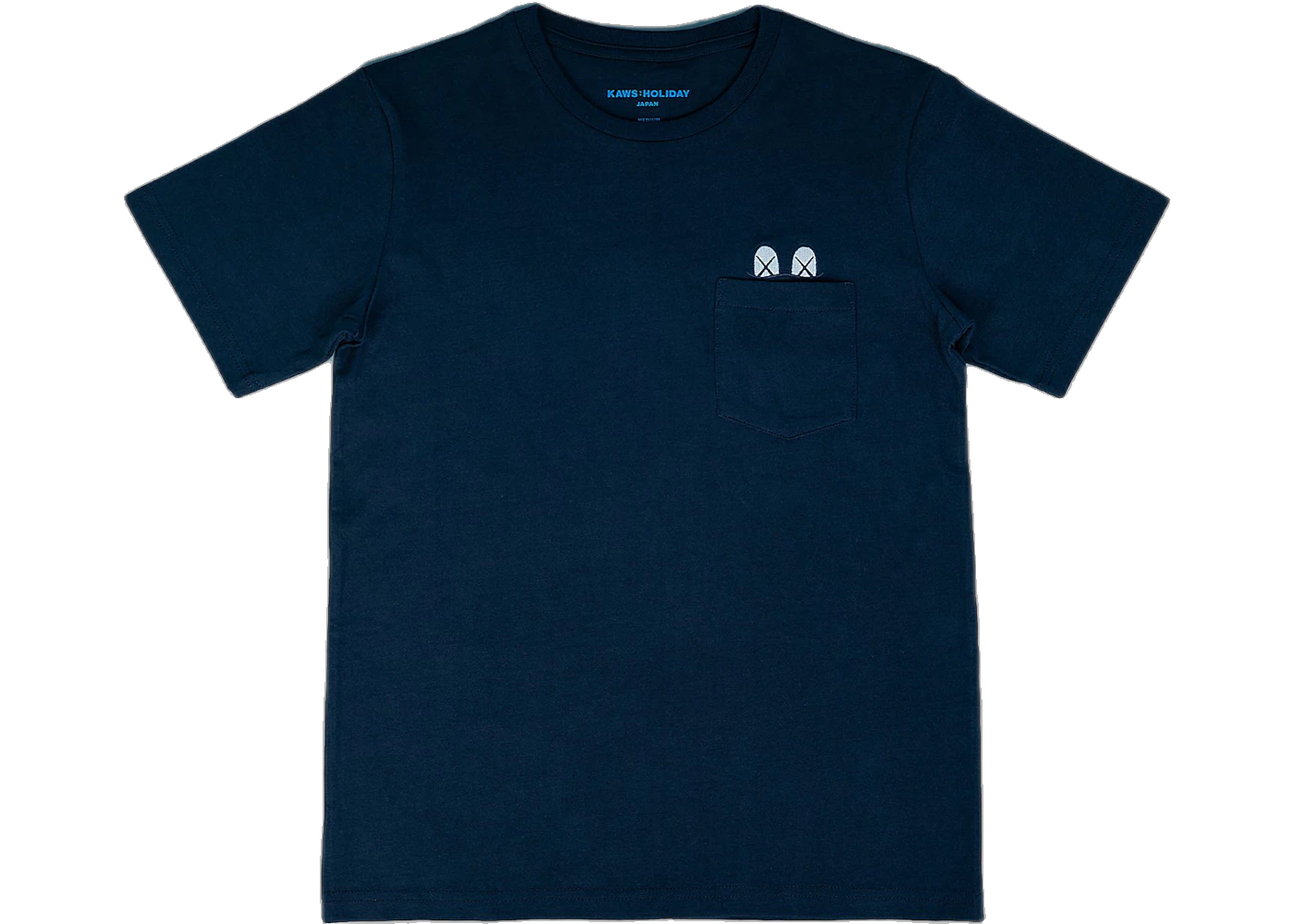 KAWS HOLIDAY JAPAN Pocket T-shirt Navy