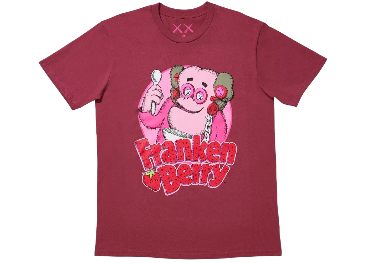 KAWS x Monsters Franken Berry T-shirt Red