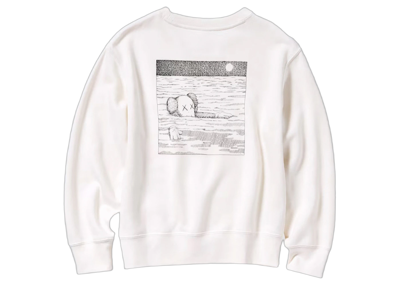 KAWS x Uniqlo Kids Longsleeve Sweatshirt (US Sizing) Off White