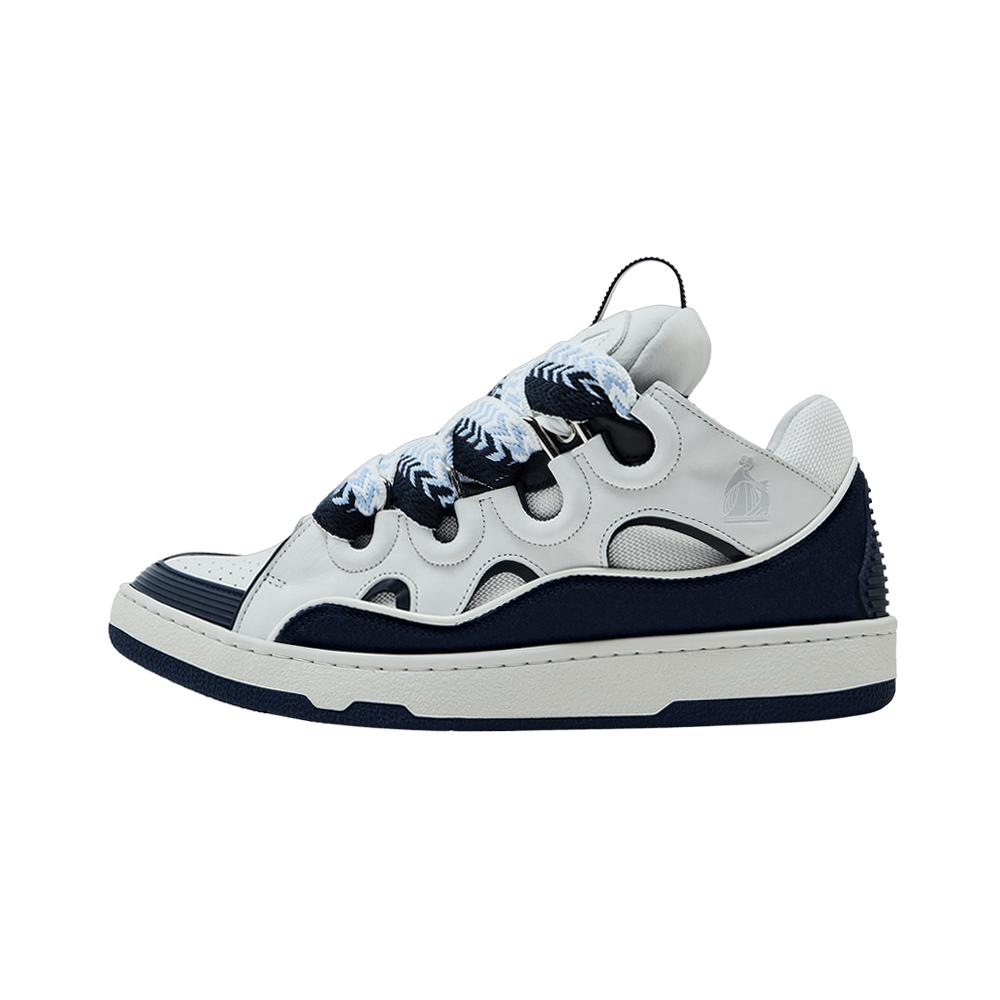 Lanvin Curb White Navy Blue