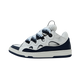 Lanvin Curb White Navy Blue