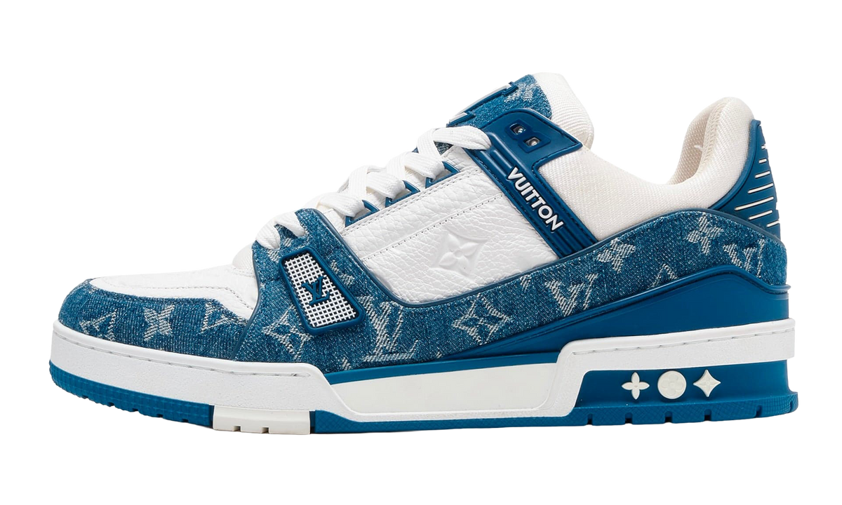 Louis Vuitton LV Trainer Monogram Denim White Blue