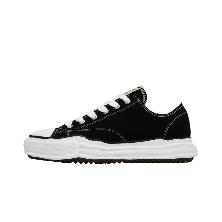 Maison Mihara Yasuhiro Peterson OG Sole Canvas Low Black, White/Black (A01FW702-BLK / 1204A163-104)