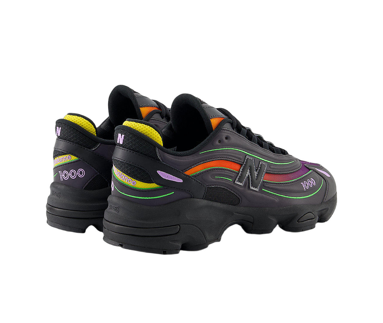 New Balance 1000 Reflective Black Multi-Color, Black/Multi-Color (M1000TP)