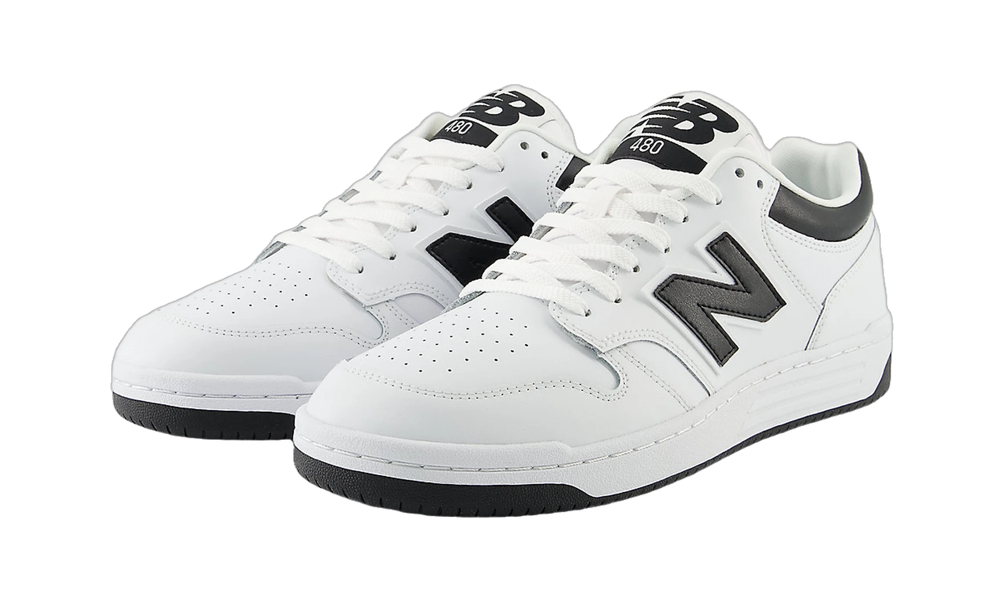 New Balance 480 White Black