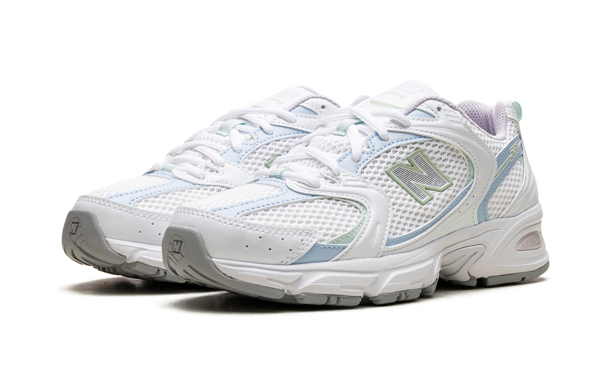 New Balance 530 White Light Chrome Blue Clay Ash