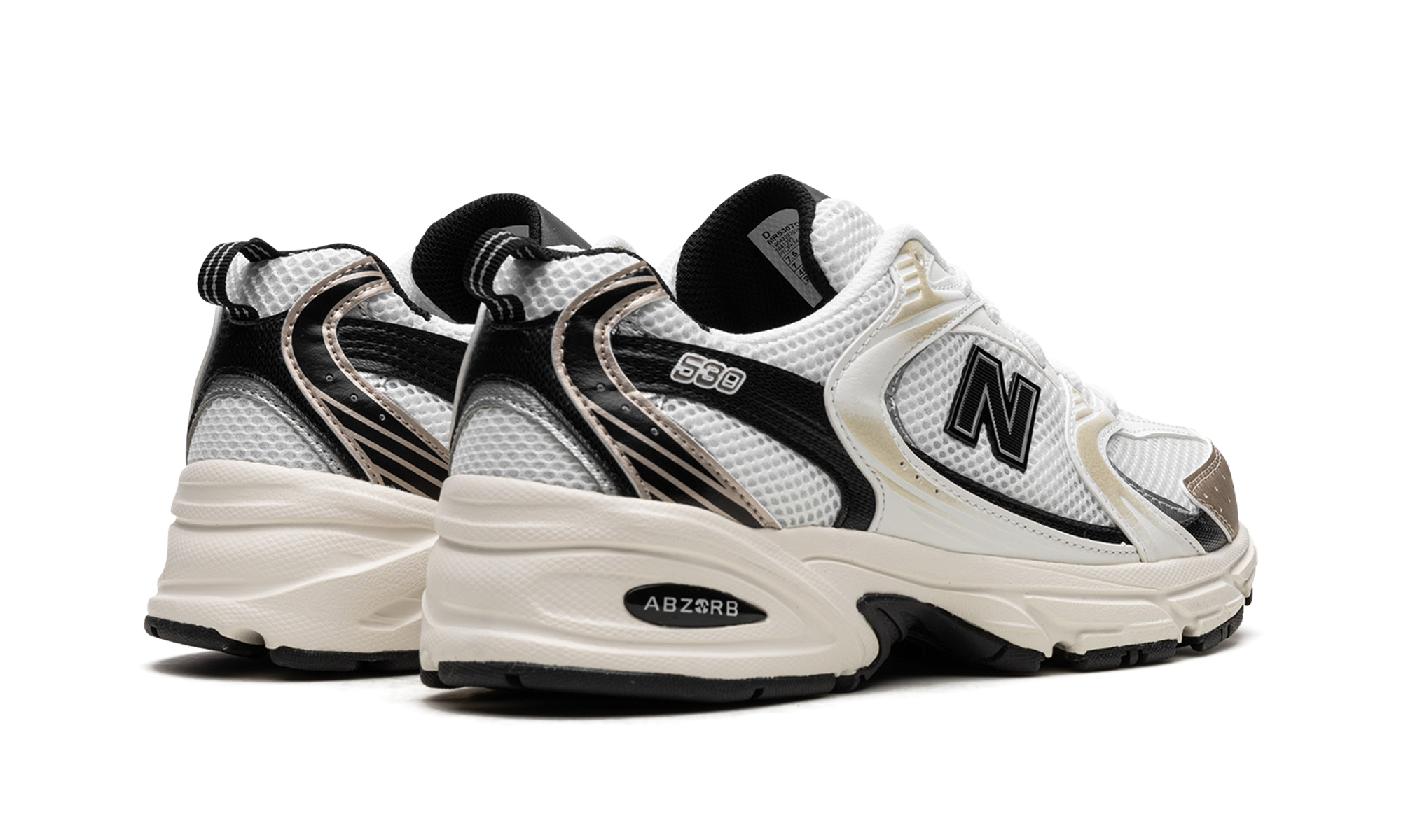 New Balance 530 White Light Gold Metallic