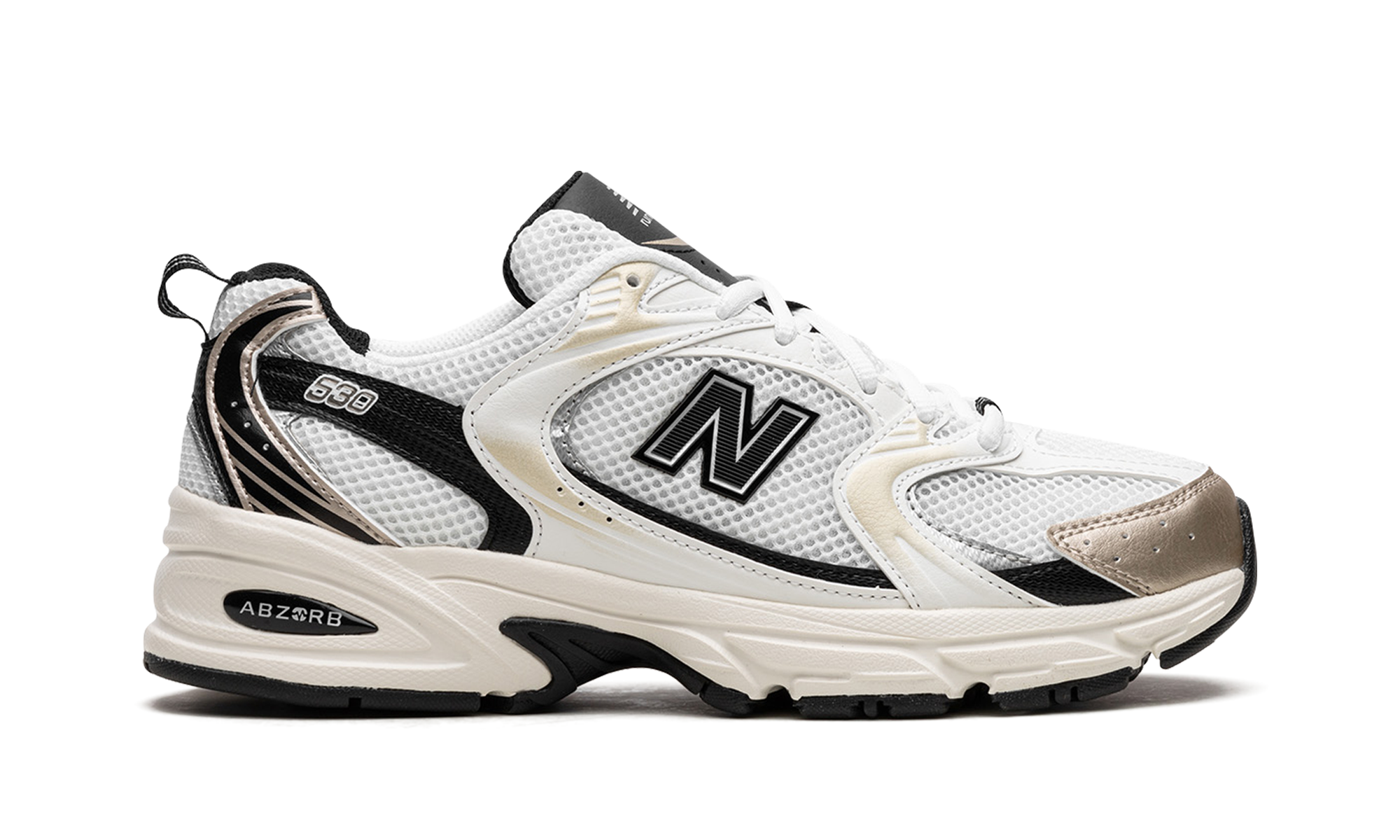 New Balance 530 White Light Gold Metallic