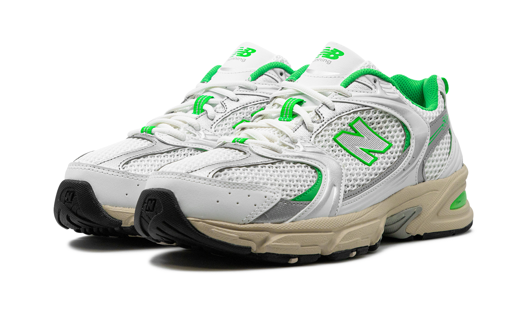 New Balance 530 White Palm Leaf