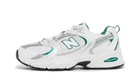 New Balance 530 White Silver Green, White/Metallic Silver/Green (MR530AB)