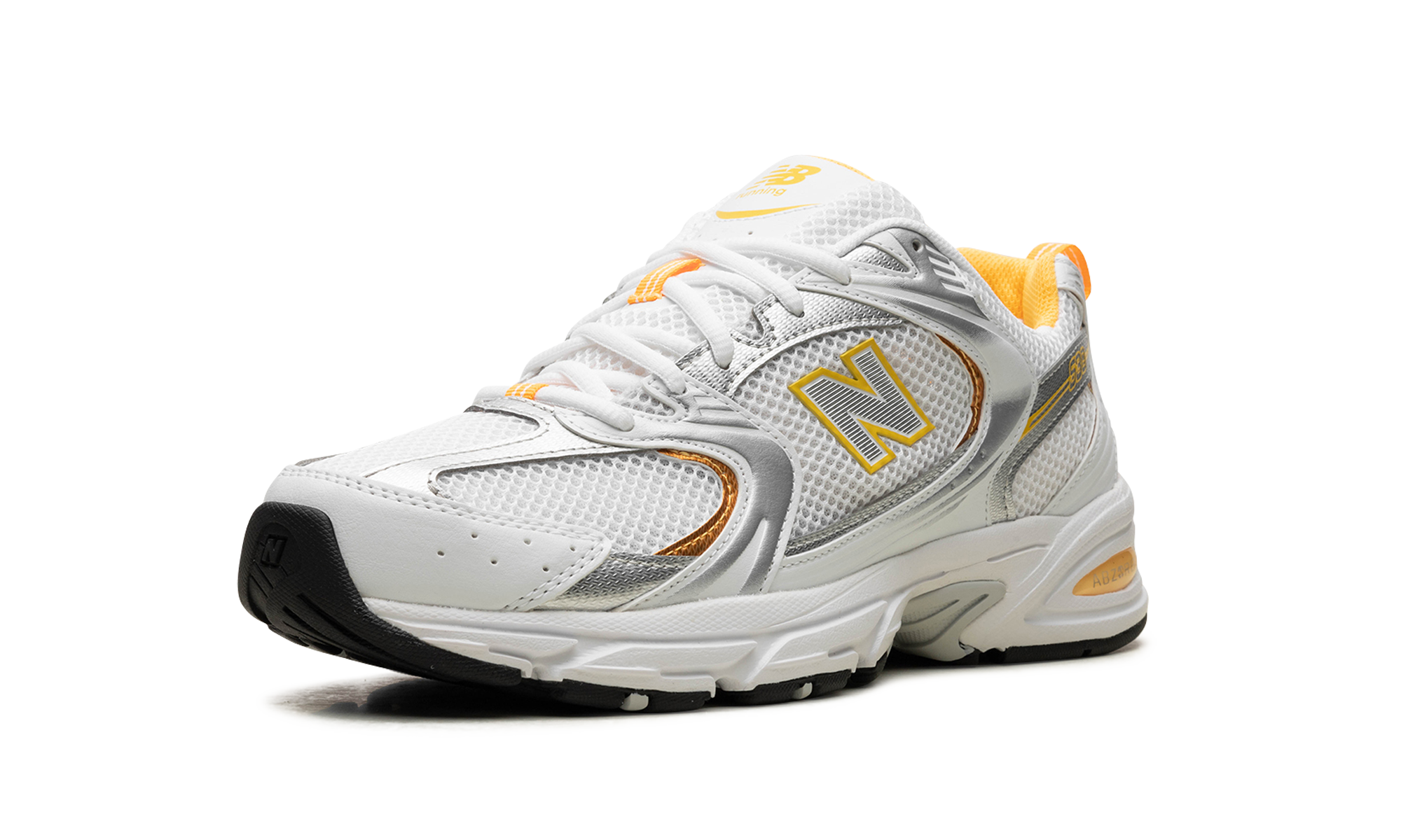 New Balance 530 White Vibrant Apricot Silver Metallic