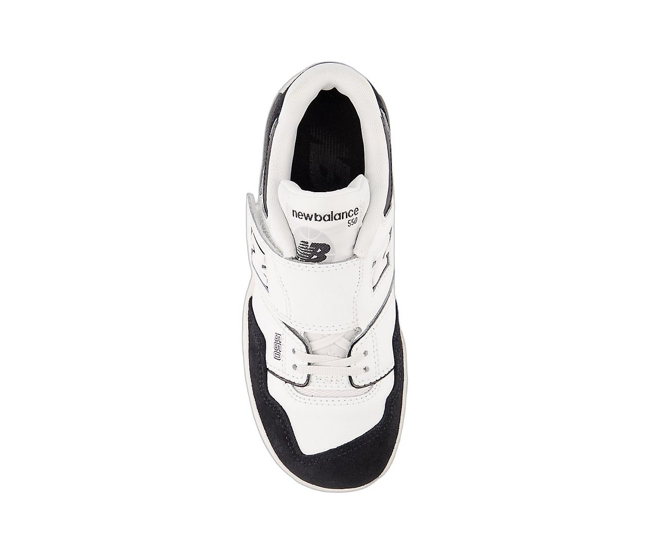 New Balance 550 Bungee Lace White Black Rain Cloud (PS)