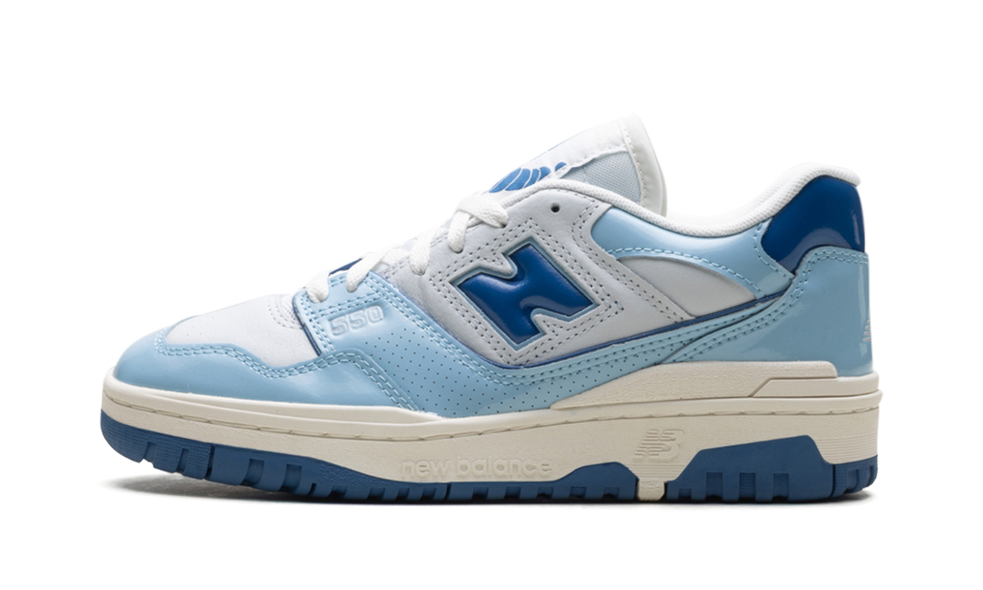 New Balance 550 Chrome Blue Patent