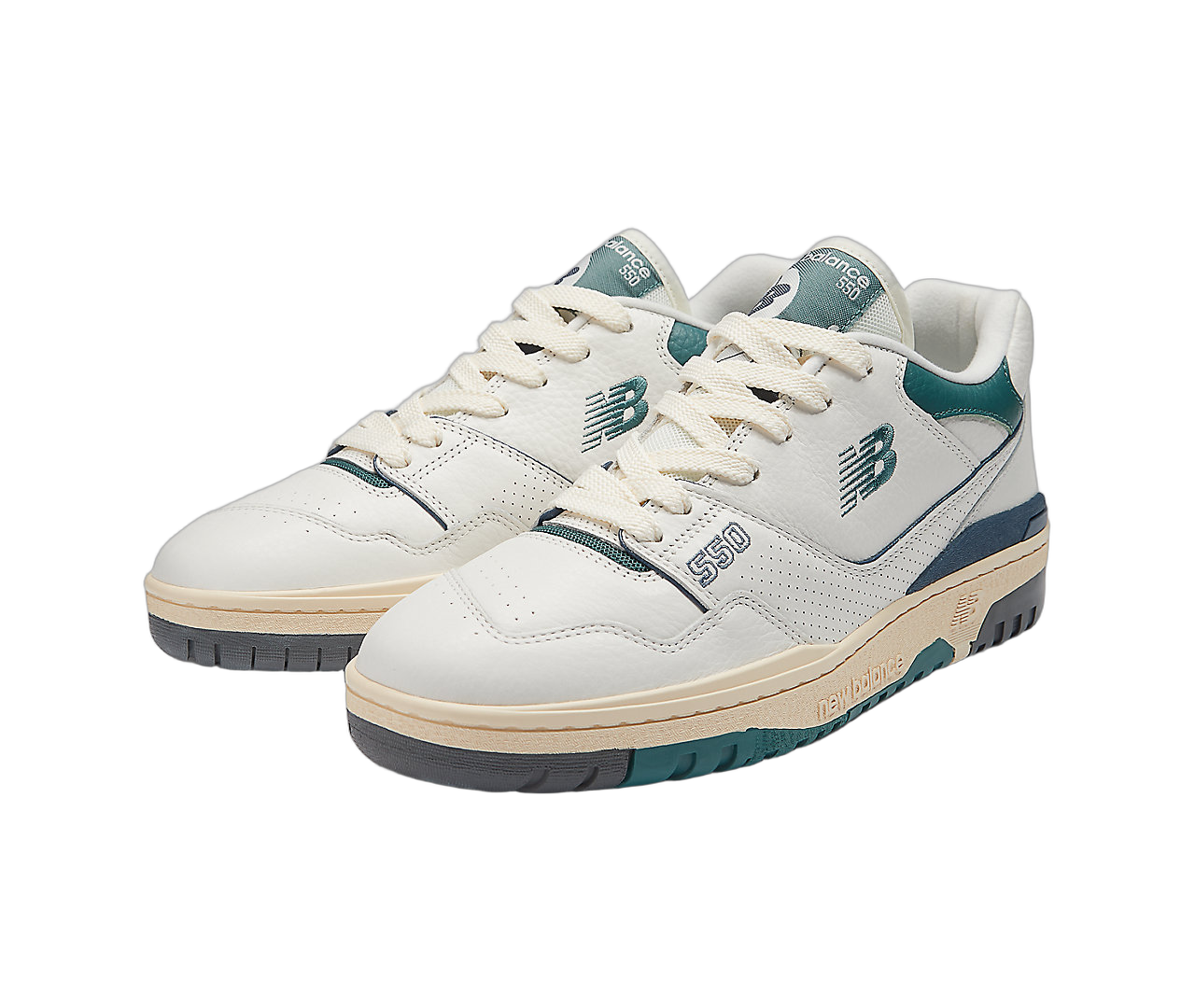 New Balance 550 New Spruce Mini Logo, Sea Salt/New Spruce/Calcium (BB550PTB)
