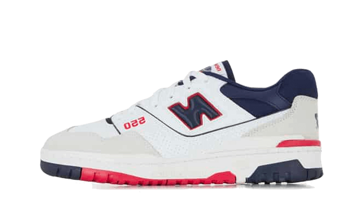 New Balance 550 Premium White Navy Red