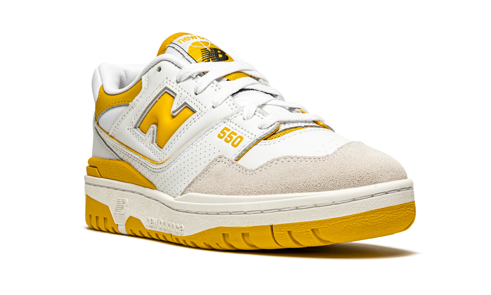 New Balance 550 Sea Salt Varsity Gold