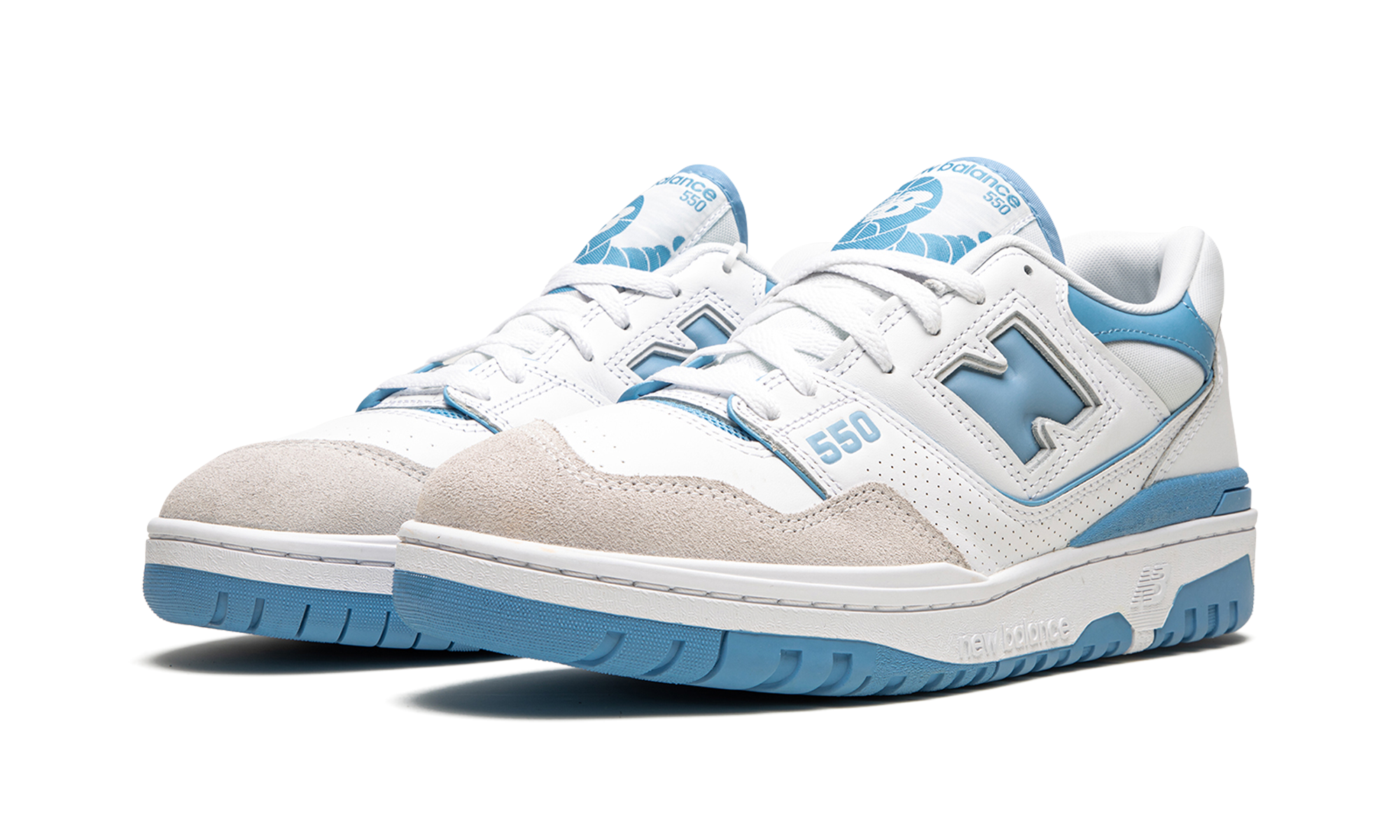 New Balance 550 White Blue Haze Rain Cloud