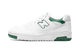 New Balance 550 White Classic Green