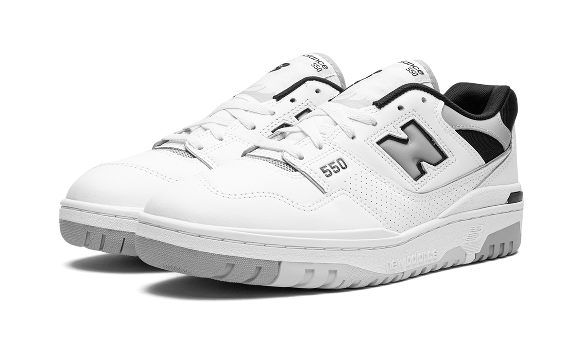 New Balance 550 White Concrete Black
