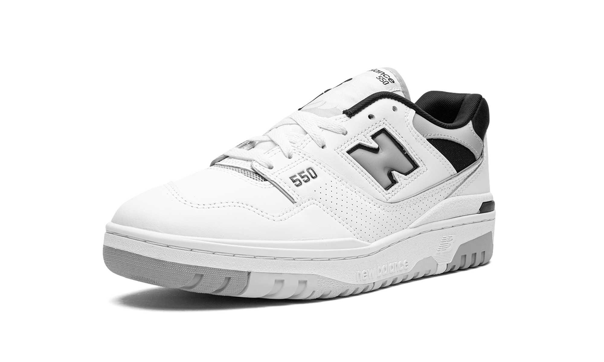 New Balance 550 White Concrete Black