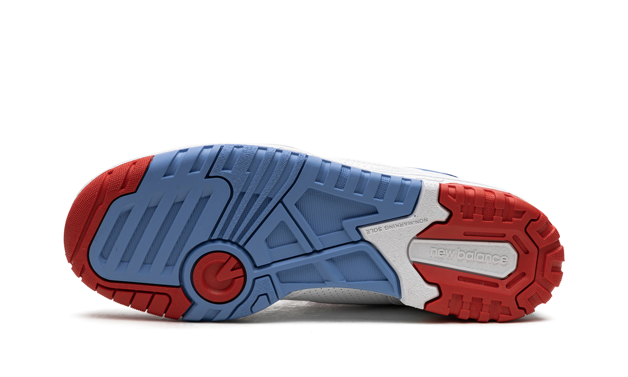New Balance 550 White True Red Atlantic Blue