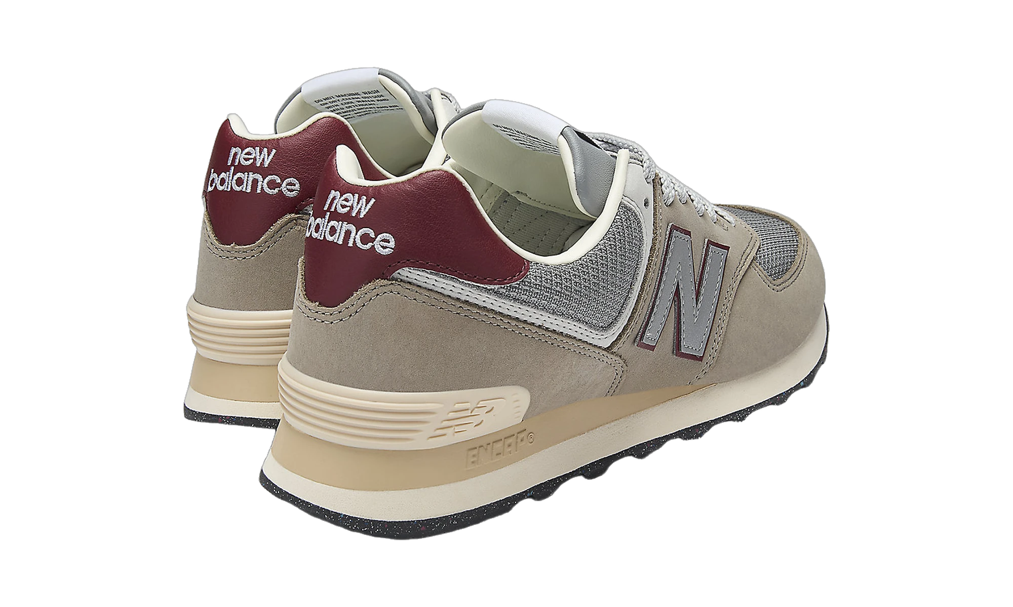 New Balance 574 Arid Stone Monarch Burgundy