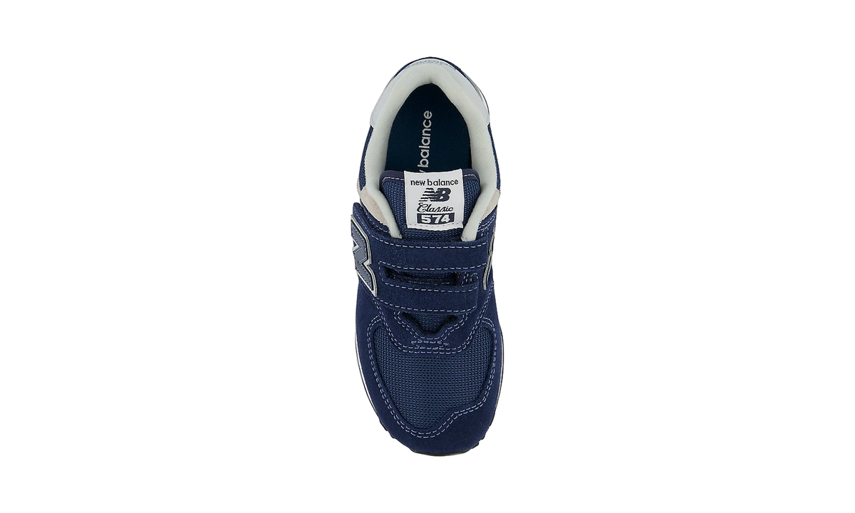 New Balance 574 Core Hook and Loop Navy White (PS)