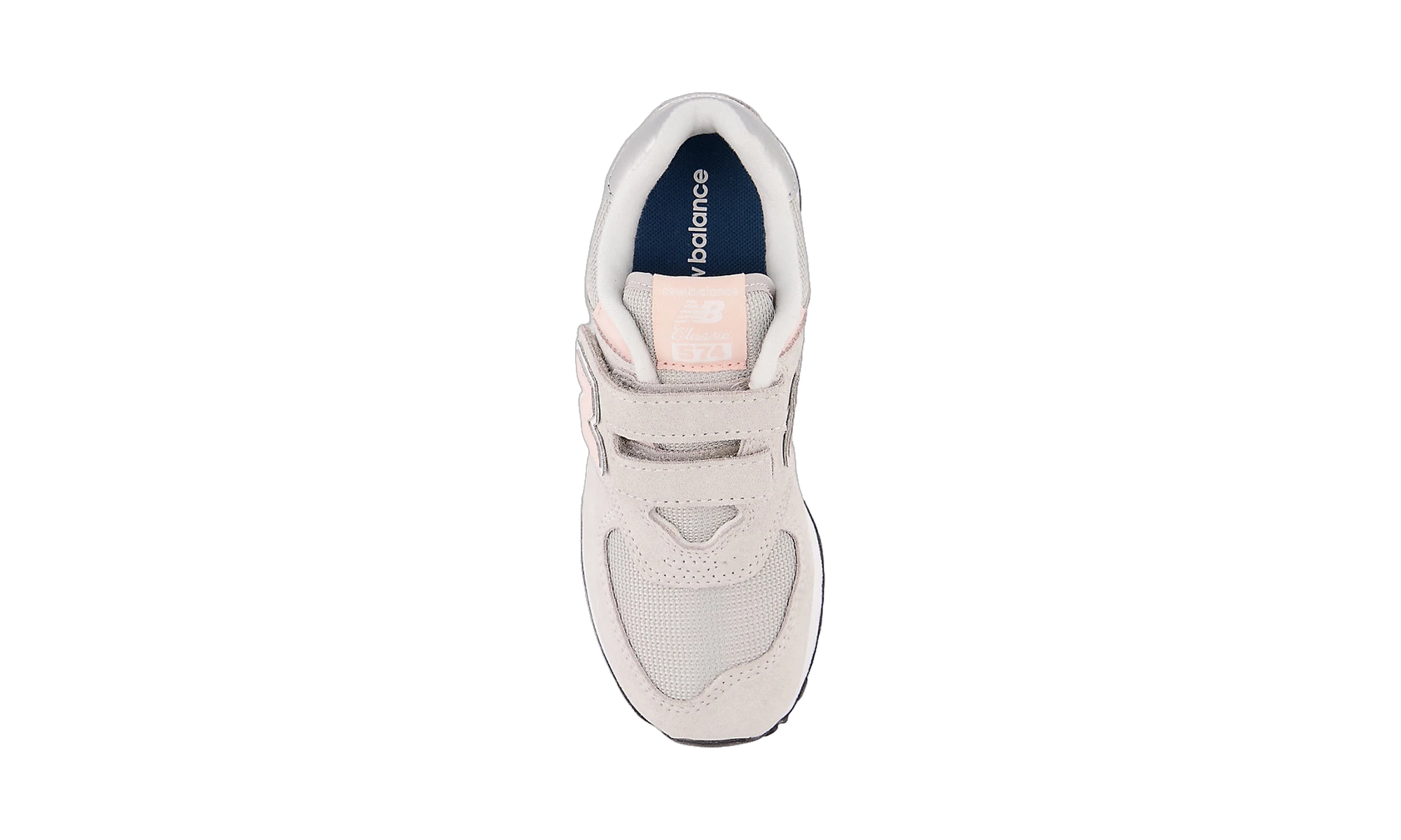 New Balance 574 Core Hook and Loop Rain Cloud Pink Haze (PS)