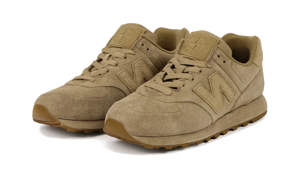 New Balance 574 Ghost Stone Island Dark Beige
