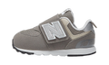 New Balance 574 Hook and Loop Rain Cloud Silver Metallic (TD)