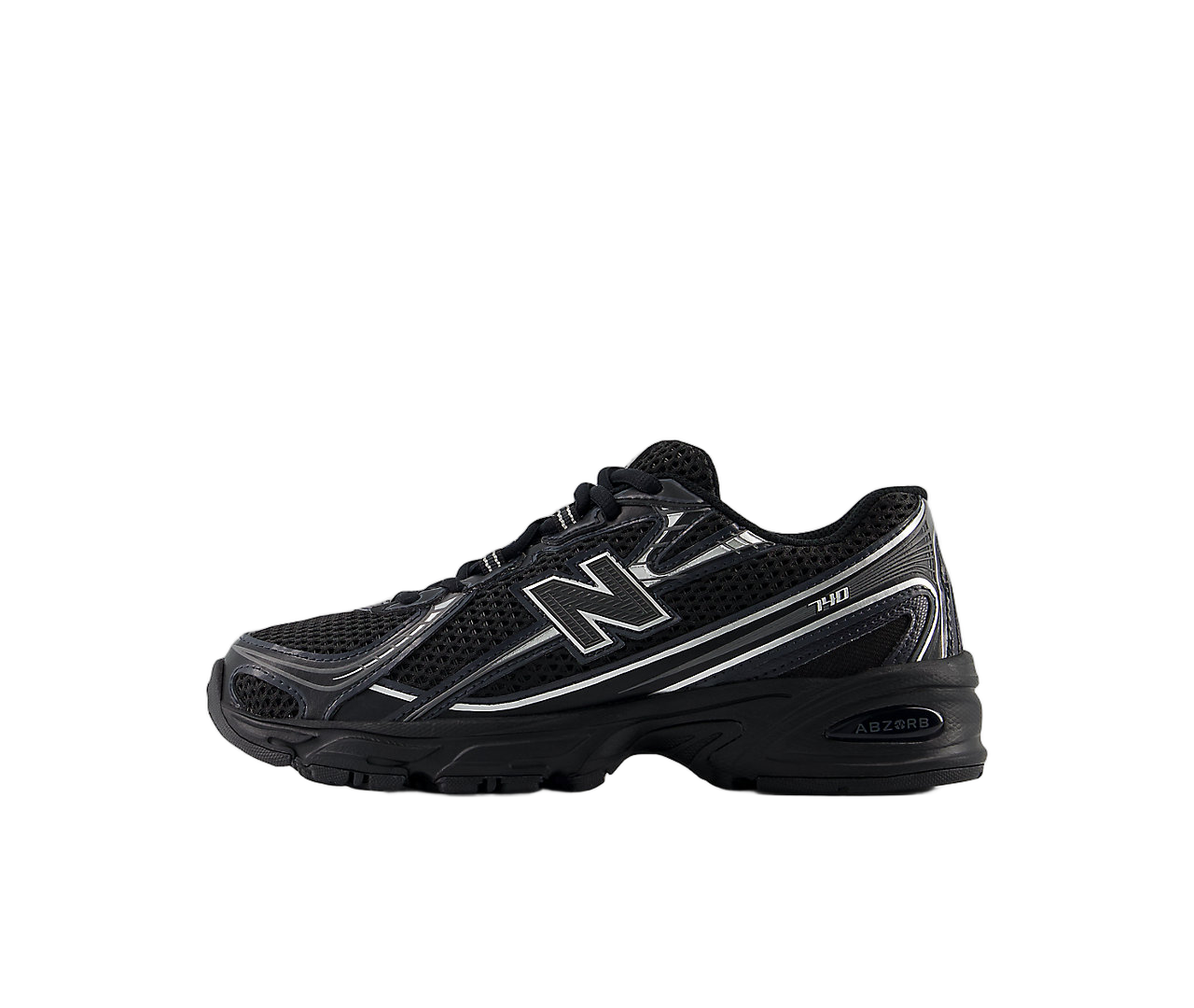 New Balance 740 Black Silver Metallic, Black/Silver Metallic (GR740BM)