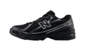 New Balance 740 Bungee Lace Black Grey Silver (PS)