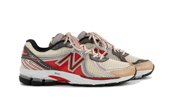 New Balance 860v2 Aime Leon Dore Red, Sea Salt/Red/Silver (ML860AD2)