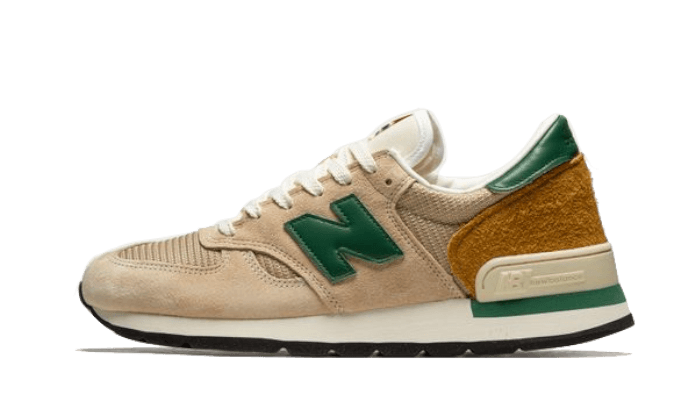 New Balance 990v1 MiUSA Tan Green, Tan/Green (M990TG1)