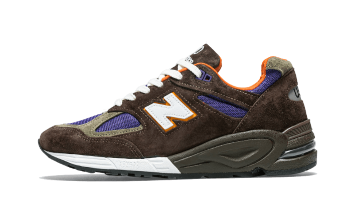 New Balance 990v2 MiUSA Brown Purple, Brown/Grey/Purple (M990BR2)