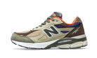 New Balance 990v3 MiUSA Teddy Santis Khaki Orange, Tan/Blue (M990BT3)