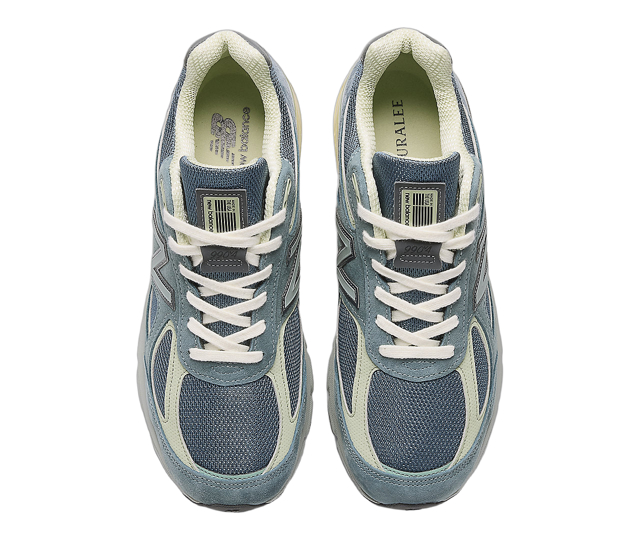 New Balance 990v4 MiUSA Auralee Blue, Blue/White/Cream (U990AL4)